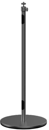 Projector Stand, Universeller Projektor-Bodenständer mit 1/4-Zoll-Gimbal, 5 kg Tragfähigkeit, 360-Grad-Drehhalterung aus Aluminiumlegierung,Parts(Black 22-82cm)