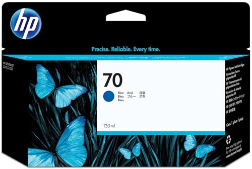 HP 70 Blau, Original Druckerpatrone | Tinte für DesignJet Z2100, Z3100, Z3200, Z5200, 130 ml (C9458A)