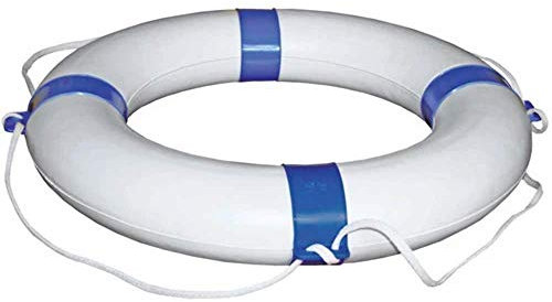Rettungsring Rettungsreifen Außendurchmesser 65 cm, Farbe blau/weiß