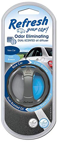 Refresh Your Car! E300865304 Dual Scent Diffuser, New Car/Cool Breeze