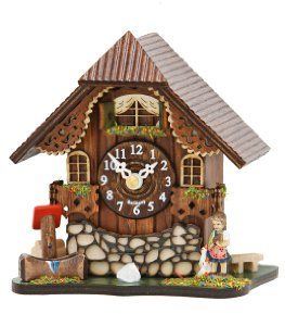 Trenkle Kuckulino Schwarzwalduhr Tischuhr Schwarzwaldhaus mit Quarzwerk und Kuckuckruf