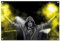 Ultras-Art Pyro Gelb Bild auf PVC Plane/PVC Banner inkl Ösen, Maße: 60x40 cm