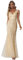 Ever-Pretty Women's Sexy V Neck Sleeveless Elegant Floor Length Long Mermaid Bridesmaid Dresses Gold 8UK