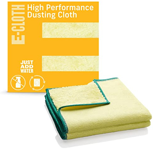 e-cloth Hochleistungs-Staubtuch, Mikrofaser, Gelb, 2er Pack