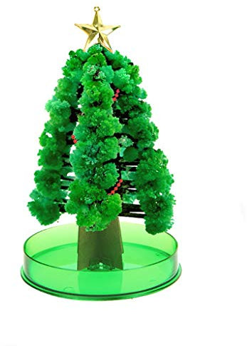 Alecony Magisch Wachsender Weihnachtsbaum, Weihnachten Papier Kristall Miniaturbaum für Kinder Junge Mädchen, Magische Künstliche Weihnachtsbäume, Magic Growing Tree, DIY Zuhause Dekoration Geschenk