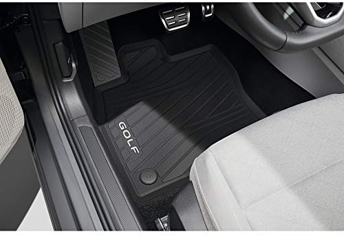 Volkswagen 5H106150282V Gummi Fußmatten 2X Gummimatten vorn Premium Allwettermatten, Nicht für Mild-Hybrid (MHEV)/eTSI