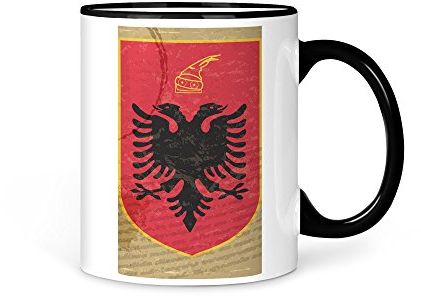 Tasse Kaffeetasse Albanien Fahne 12