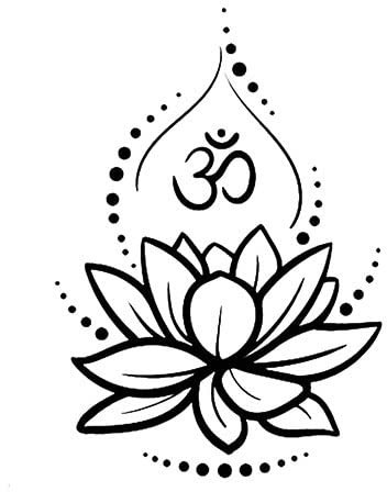 ANWUYANG Lotus Vinyl Wall Art Decal Flower, Yoga Meditating Dance Studio Gym Decoration Wall Stickers, Self-Adhesive Window Wallpaper Gift (Color : Black, Size : XXL 84x120cm)