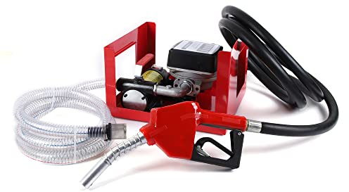 175W Elektrische Dieselpumpe Selbstansaugend 12V Komplett Set, Automatische Zapfpistole Mit Drehgelenk, 4m Schlauch, Zählwerk, Bequemes Tanken Mit 50l/min Dieselförderung