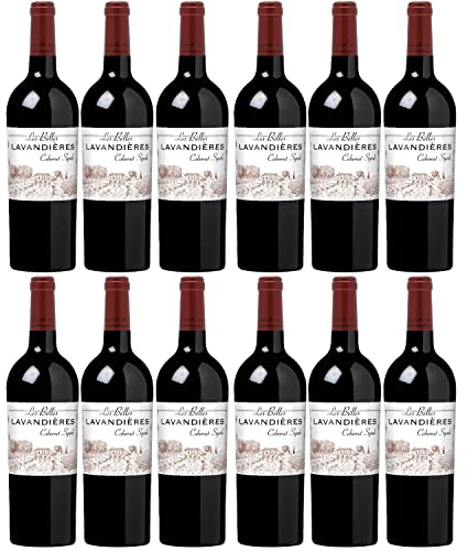 Cabernet-Syrah Les Belles Lavandières Pays d'Oc IGP Rotwein Wein trocken Frankreich I FeinWert Paket (12 x 0,75l)