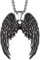 Richsteel 3D Vintage Alas Colgantes Angel de Guardian Punk Rock Moto, Acero Inoxidable