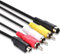 Tobysome VMC-15FS Câble audio vidéo VMC AV vers RCA compatible avec caméscope Sony Handycam DCR-SR90/DPP-EX50/HDR-CX7/HDR-FX7/DCR hc20 et autres appareils photo avec 10 broches (1,5 m)