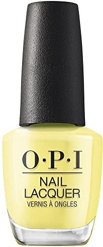 OPI Classic Nail Polish, Long-Lasting Luxury Nail Varnish, Original High-Performance, Stay Out All Bright, Summer Make The Rules, Yellow Nail Polish, 15ml