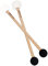 Abaodam 2st Doppelköpfiger Klangschalenschlägel Klangschalenstäbe Tibetischer Klangschalenstab Xylophon-schläger Trommelstöcke Aus Holz Marimba-trommelstock Meditationsschale Gummi Bass
