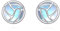 YFN Orecchini da pallavolo, in argento Sterling 925, per donne, ragazze, pietre di luna, sport, pallavolo, regalo per giocatori di pallavolo, Argento sterling, Pietra di luna
