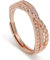 Meissa Handgefertigter Gehämmertes Sterling Silber Kreuzringe für Damen Mädchen Vergoldeter X-Ring Boho Daumenband Offener Verstellbarer Statement Ring Schmuckgeschenke für Sie, Roségold