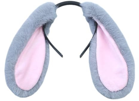 JAWSEU Hasenohren Haarreif, Hasen Ohren Haarreifen Plüsch Hasenohren Stirnband Haarbänder Kaninchenohren Haarreif Ostern Bunny Kostüm Cosplay Karneval Kinder Erwachsene Tier Haarschmuck Stirnband