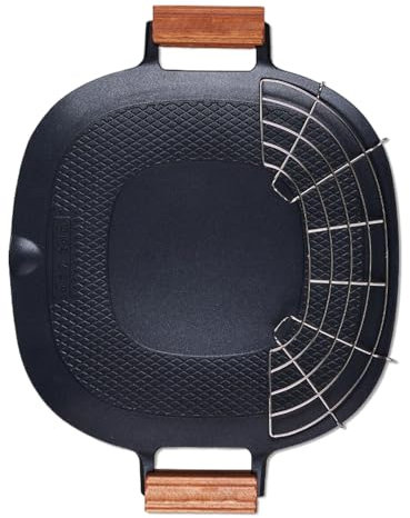 Kixolazr BBQ-Grillpfanne, Herd-Grillplatte | Barbecue-Tablett Home Antihaft-,Koreanische Grillpfanne, Maifan-Stein, Anti-Klebe-Grillplatte für Zuhause, Party, Reisen und Outdoor