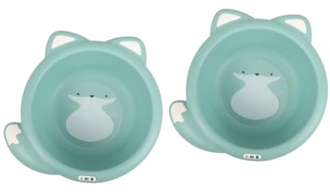 OSALADI 2 Piezas Lavabo de plastico Bañera plástico bebé Lavabo Infantil Dibujo Lavabo de Color Verde bañera de Bebe bañera de bebé Lavabo Plegable Lavabo recién Nacido el plastico Green