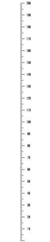 Wandaufkleber zur Höhenmessung – 2 Meter lang – Aufkleber zur Messung des Wachstums für Kinder | Wandsticker zur Höhenmessung | Wandaufkleber für Schlafzimmer, Kindergärten