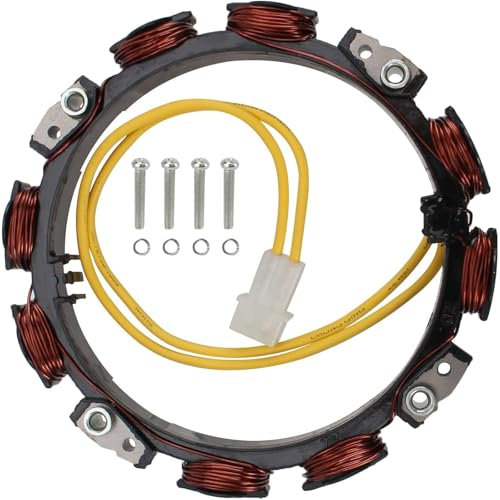AYPOHU Generator Ersatzteil Generator Ladespule Rasenmäher Teile Generatorspule Metallstruktur Geeignet Für Rasentraktoren