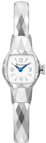 Bulova Ladies Limited Edition American Girl 2 Hand Silver Stainless Steel Quartz Bangle Watch Style:96L333