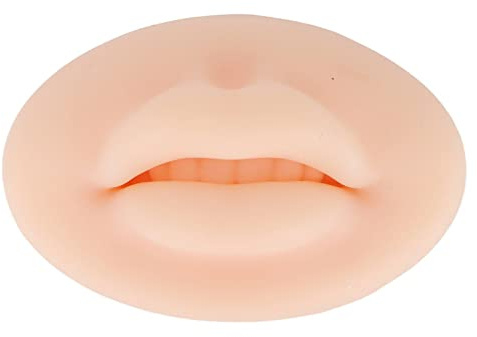 Lèvres en silicone 3D, faux lèvres en silicone doux, Parties du Corps de Pratique de Perçage Souples et Réutilisables, de la peau réelle élastique largement utilisée pour l'entraînement