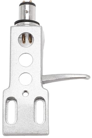 Universelle Aluminiumlegierung Phono Headshell Verbessert die Klangqualität für Plattenspieler, 1 Pack (SILVER)