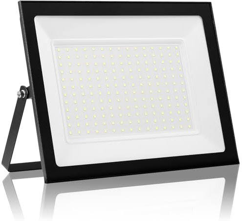 Dibaful 200W LED Strahler Außen | Scheinwerfer 3000K Warmweiß IP66 Wasserdicht Außenstrahler Fluter für Garten Sportplatz