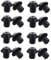 DIYEAH Hob Feet Pad Kit 48pcs Replacement Grate Feet for Gas Range Rubber for Scratch Protection