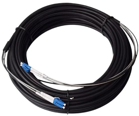 HAIZHI Cordon de raccordement Fibre Optique extérieur CPRI 10 m 2 conducteurs monomode(4 Cores SC-SC OM4)