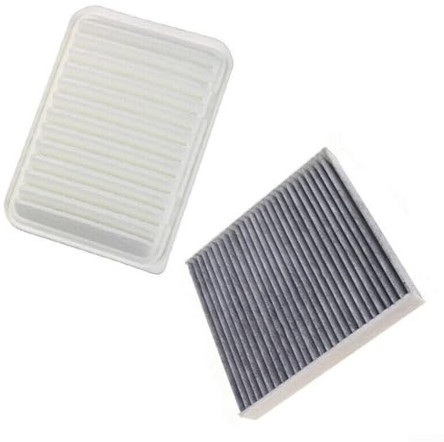 LatoYard Set di filtri dell'aria per motore e abitacolo per Toyota Yaris 2007-2017, Matrix 2009-2014, Corolla 2009-2017, Scion xD 2008-2014