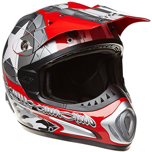 Römer Starcross Motorradhelm Cross/MX, Rot/Silber, Größe XL