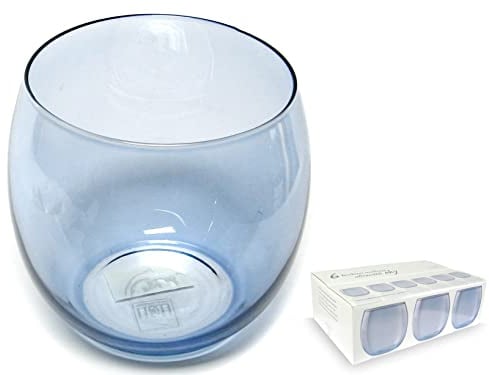 H&H Bubbly Confezione da 6 Bicchieri Sky, Blu Cielo, 6 Pezzi, 6 unità