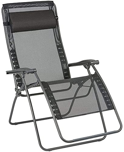 Lafuma Relax-Liegestuhl, Klappbar und verstellbar, RSXA Clip XL, Batyline, Farbe: Noir, LFM2040-8551