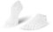 KNITIDO Everyday Essentials Sneaker | Chaussettes 5 orteils basses et unicolores en coton pour tous les jours, pointure:39-42, Coleur:Blanc (002)