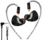 In Ear Monitors Headphone in Ear Earbuds Wired Earphone Dual Drivers Headphone with MMCX Detachable Cables,Noise-Isolating Earbud for Musicians Sweatproof Sports Headphone (Carbon fiber, no Mic)