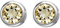 Jobo Damen-Ohrstecker aus 925 Sterling Silber mit Citrin 6 mm