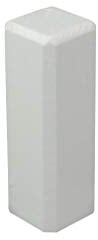 Trevendo Eckturm 4er Pack Eckstab Innenecke, Außenecke Leisten Verbinder Echtholz weiß lackiert (22 x 22 x 65 mm (E3))