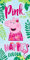 empireposter Peppa Pig - Happy pink - Mikrofaser-Handtuch 70x140 cm - Kinder Strandtuch
