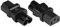 Good Connections® Stromadapter Kaltgeräte-Stecker C6 (gerade) an Kaltgeräte-Buchse C13 (gerade), UL - Netzadapter/Netzleitungsadapter - SCHWARZ