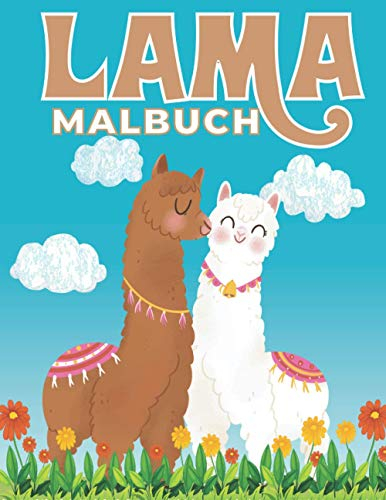 Lama Malbuch: Lama: ein Malbuch für Kinder und Erwachsene