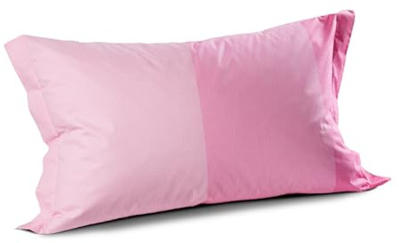 Caleffi 1003445 Cotone Joy Coppia Federe per Standard Letto, Rosa