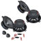 Mediadox Front/Heck Auto Lautsprecher/Boxen Komplett-Set von Ground Zero kompatibel für Renault Megane 3-2008-2014