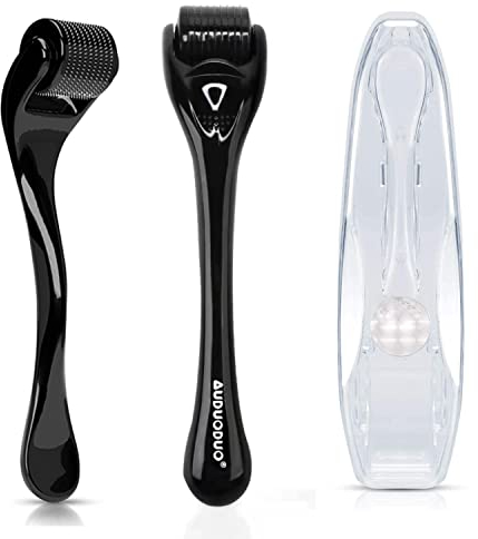AUDUODUO® Microneedling‑Tool 0,5 mm – 540 antibakterielle Silbernadeln für Haut‑ & Haarpflege