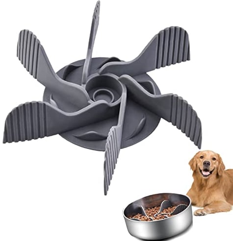 Anti Schling Napf Hund Einfügen, Furpaw Langsamer Fressnapf für Hunde und Katzen, Kieselgel Hundenapf Reduzieren Übermäßiges Essen, Slow Feeder Bowl Einsatz, Schneidbar (Ohne Schale)