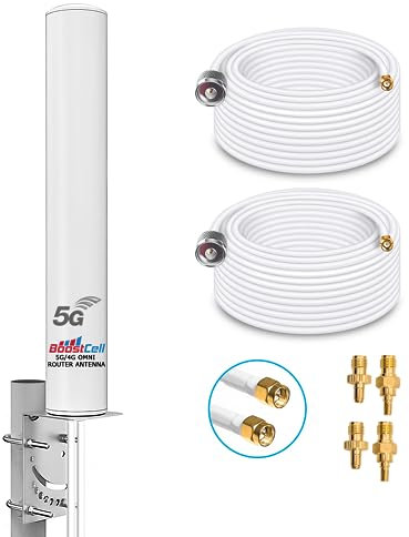 Antena Omnidireccional Router 5G/4G 690-3500 MHz (10 M Cable)