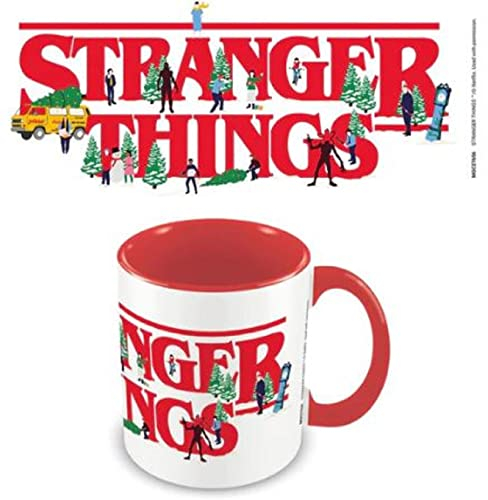 Pyramid International Stranger Things Kaffeetasse (Weihnachts-Logo-Design), 325 ml, in Geschenkbox, offizielles Stranger Things Merchandise