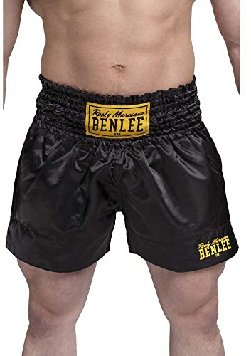 BENLEE Herren Thaibox-Hose Uni Thai XXXL, Black