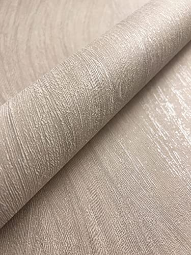 NEWROOM Tapete Beige Vliestapete Streifen - Streifentapete Modern Creme Linien Wellen Landhaus inkl. Tapezier-Ratgeber